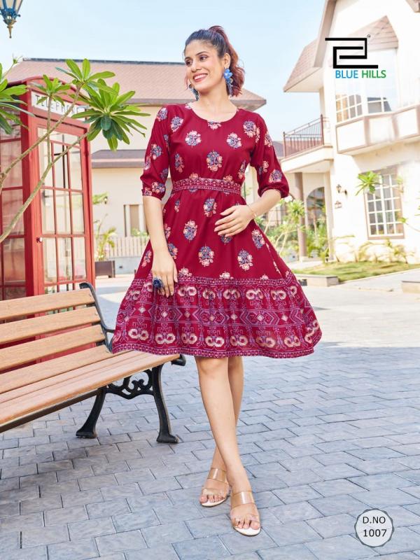 Blue Hills Bubbly Vol 1 Tunic Style Designer Kurti Collection